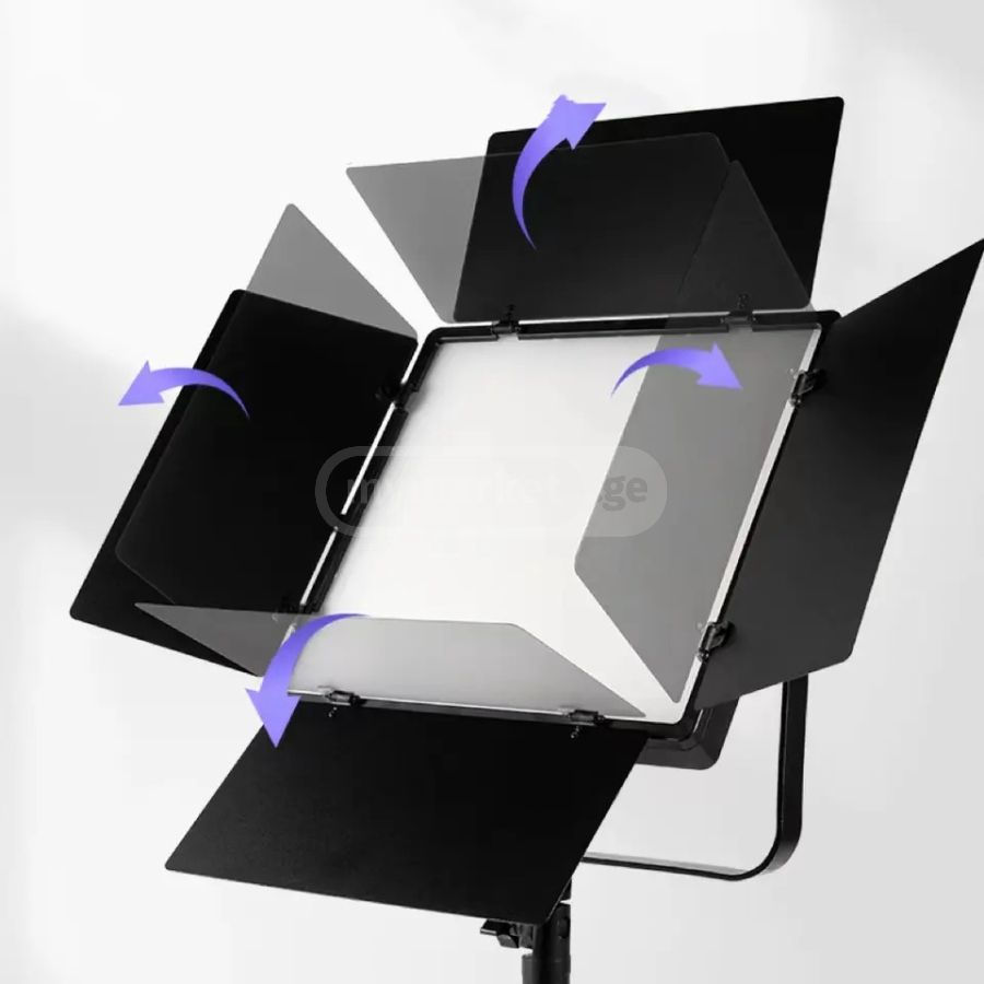 Thumbnail: led panel 800 with dimmer and battary 23 cm / ლედ პანელი დიმერით
