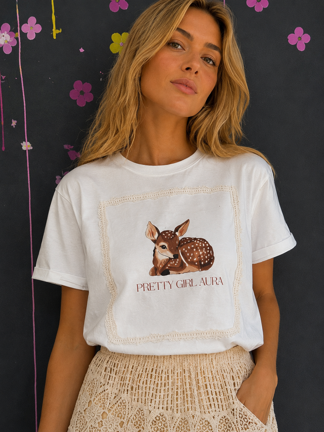 T-shirt "pretty girl aura"