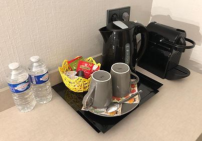 coffee machine and kettle, hotel rooms, Bour, Luxembourg