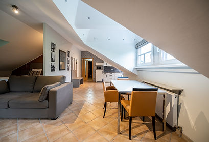 Big studio loft dining area, Bour, Luxembourg