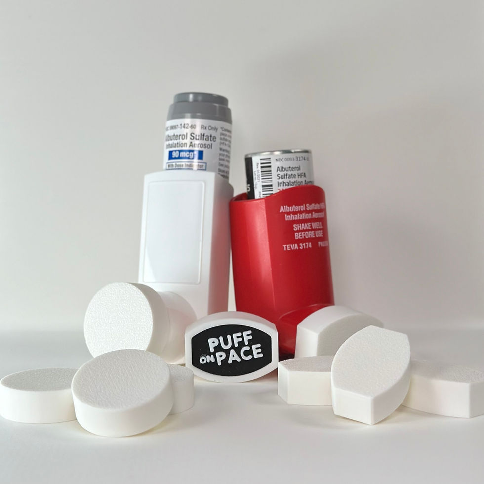 Thumbnail: Asthma Inhaler Replacement Color Caps - 4 Pack