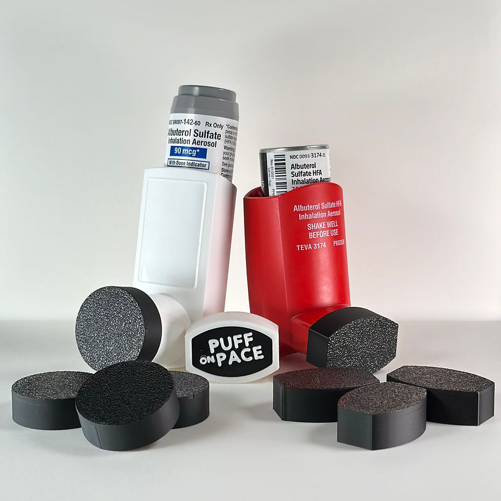 Thumbnail: Asthma Inhaler Replacement Color Caps - 4 Pack