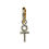 Miniatura: Orecchino pendente Croce Egiziana (Ankh )