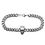 Miniatura: Bracciale a Catena Cranio in Acciaio