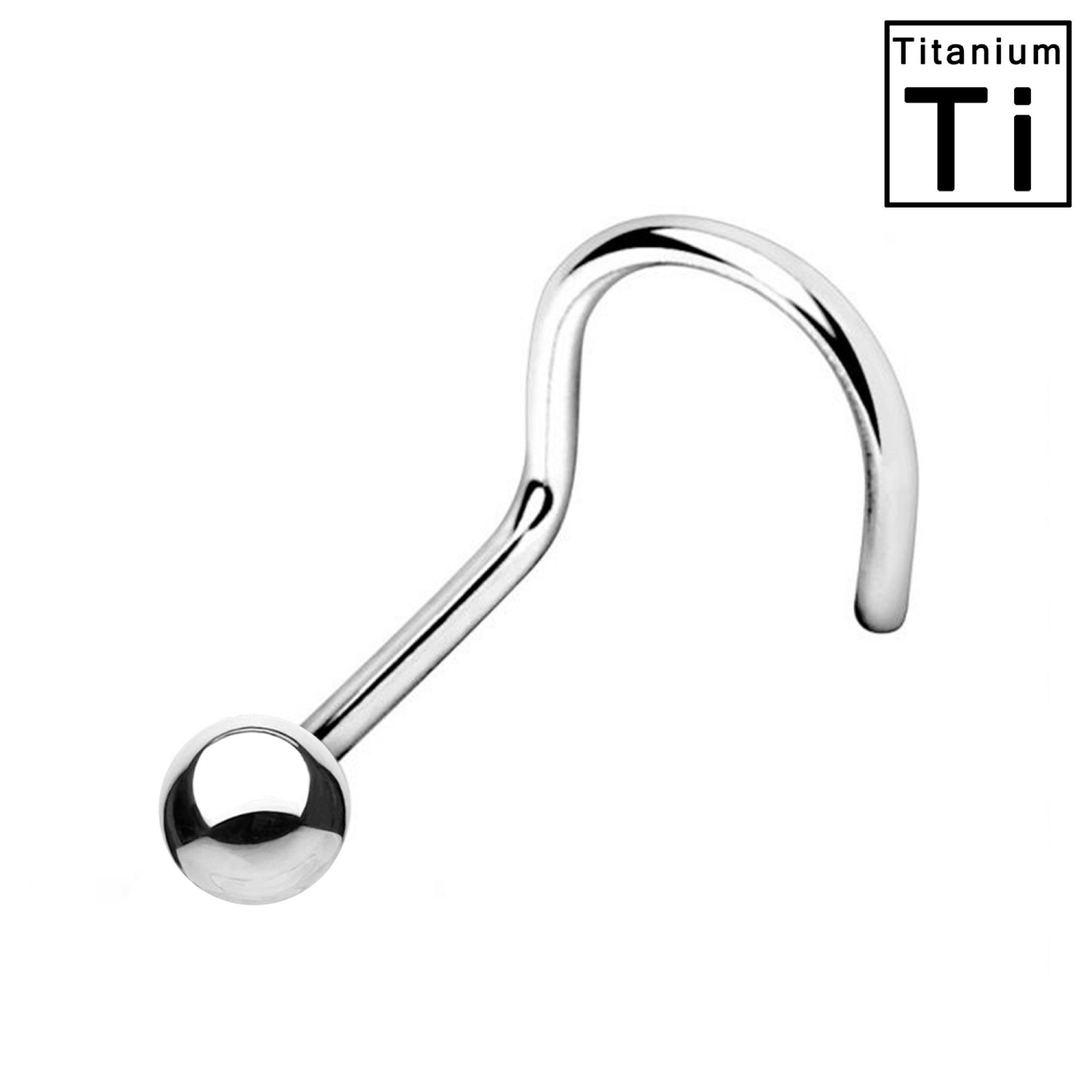 STUD NASO NOSTRIL SFERA IN TITANIO