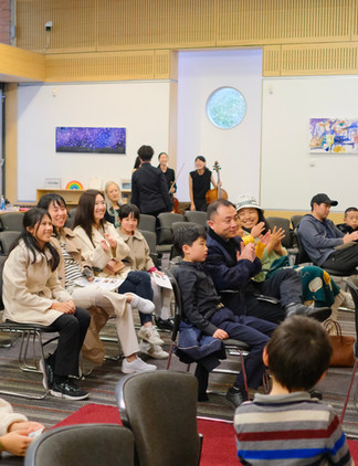 The audience during the Music Trivia segment