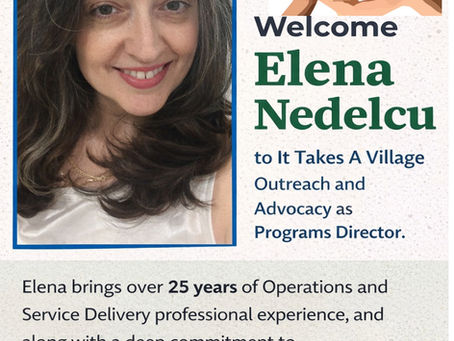 It Takes A Village Community Outreach and Advocacy Welcomes Our New Director of Programs
