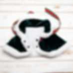 Green velvet cape for dog