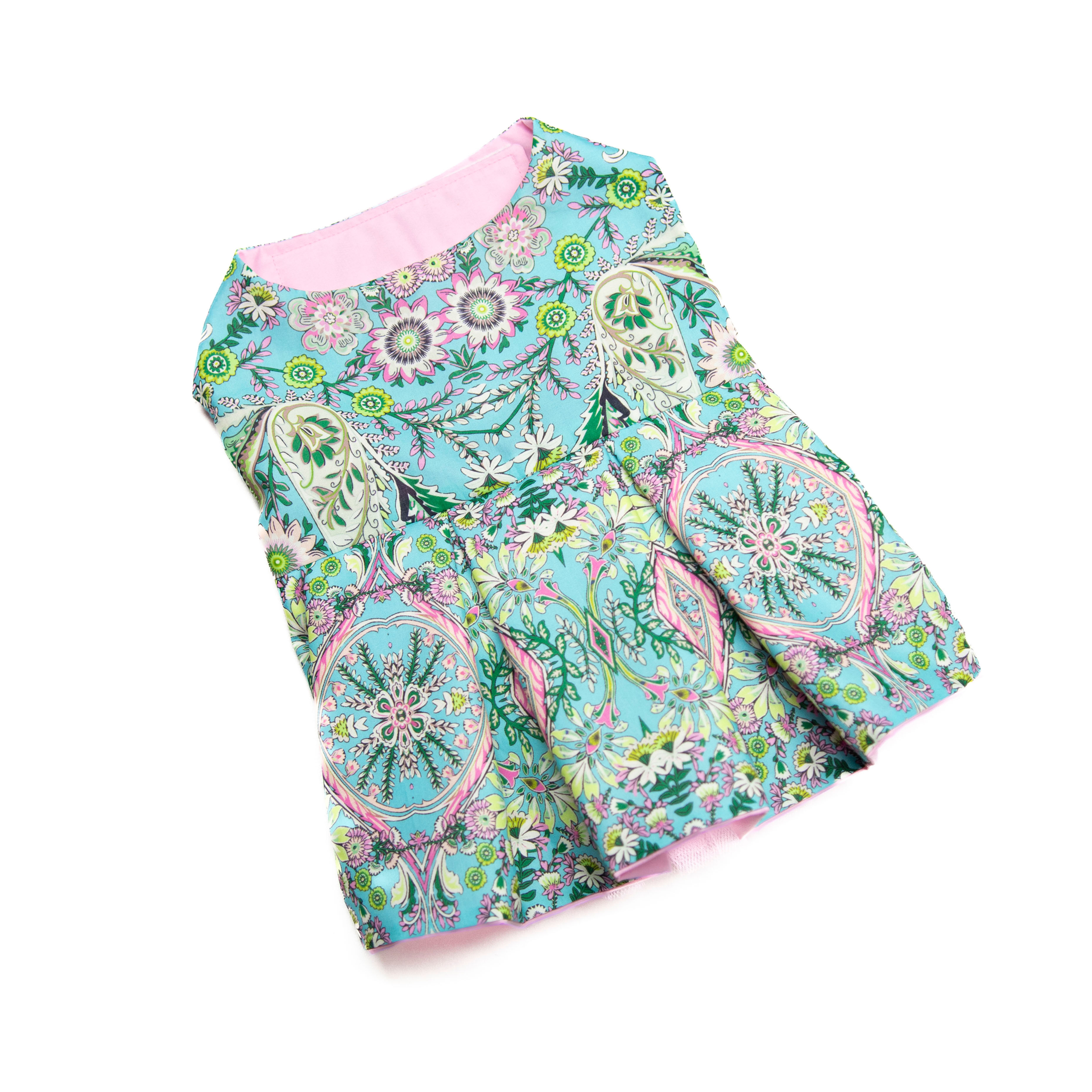 Robe Loulou pour chien ou chat avec foulard assorti pour femme