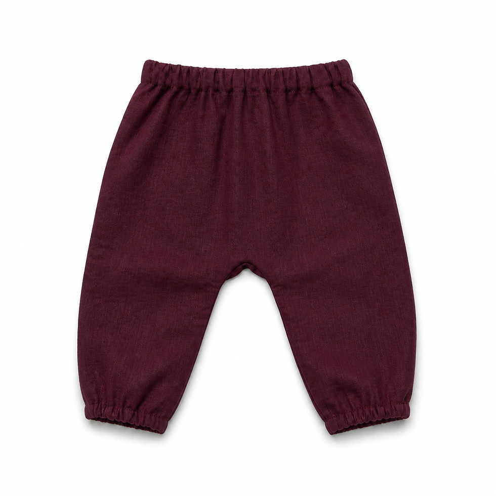 Miniature : Pantalons Augustine en lin pour bébé fille — plusieurs couleurs disponibles