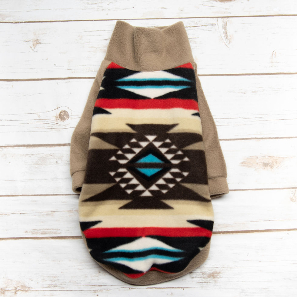 Miniature : Veste motifs aztèques Navajo pour lévrier italien (IGGY), WHIPPET, ou GREYHOUND