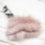 Miniature : petit sac en fausse fourrure sculptée à la main, accessoire en option