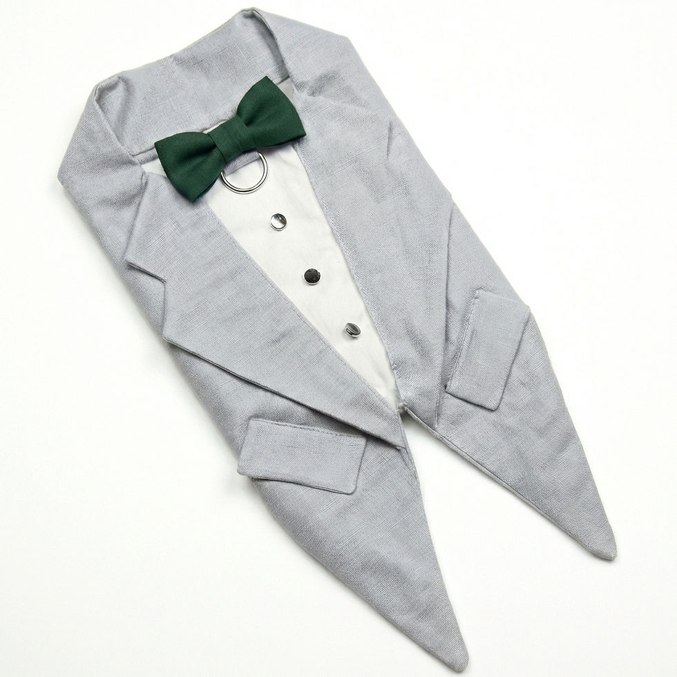 Miniature : Tuxedo en lin pur pour chien ou chat, plusieurs couleurs de disponibles