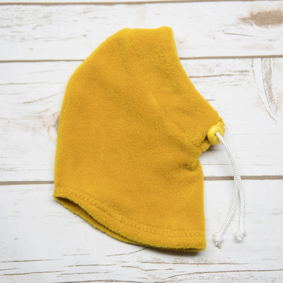 Thumbnail: Polar Fleece Hat with Faux Fur Pompoms for Dogs  