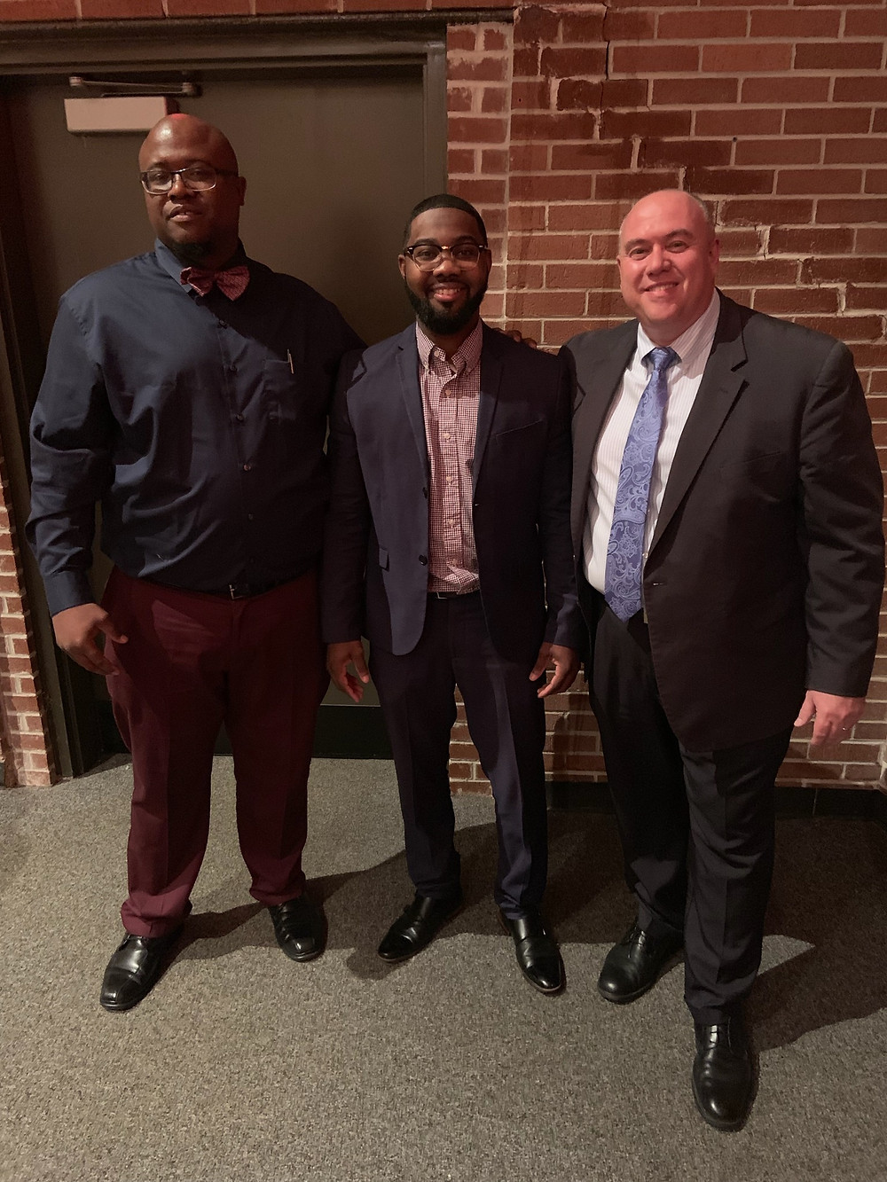 ((L-R) CHS science teacher and S.A.G.E. sponsor, Harold Edwards; Cairo Mayor Booker Gainor; and CHS Principal Chris Lokey
