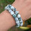 Thumbnail: Tree Agate Bracelet w/Onyx Stone (10mm)