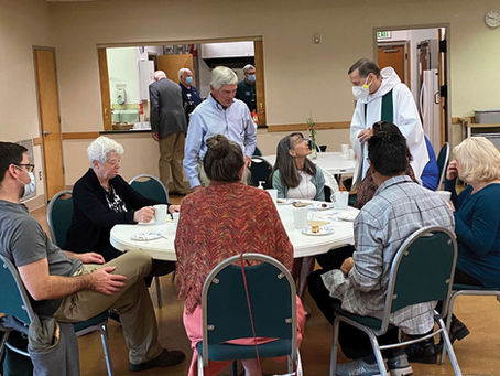Risen Christ welcomes Father Remigius Ihim, while bidding farewell to Monsignor da Silva