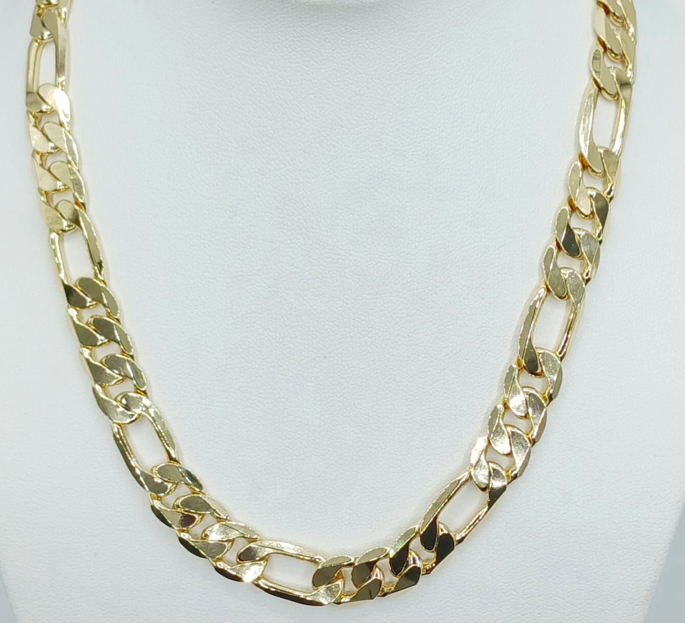 Necklace gold plated. Length 24" Wide 9.5mm.