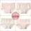 Thumbnail: 4Pcs High Waist Breathable Cotton Cute Print Seamless Sexy Girls Slimming