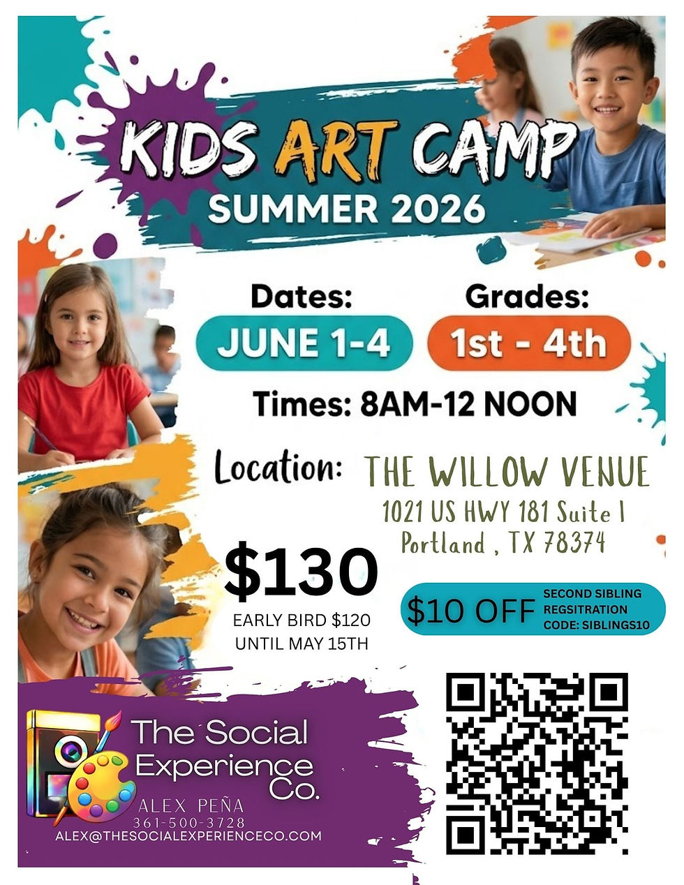 Kids Art Camp Summer 2026