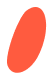 forme allongée rouge