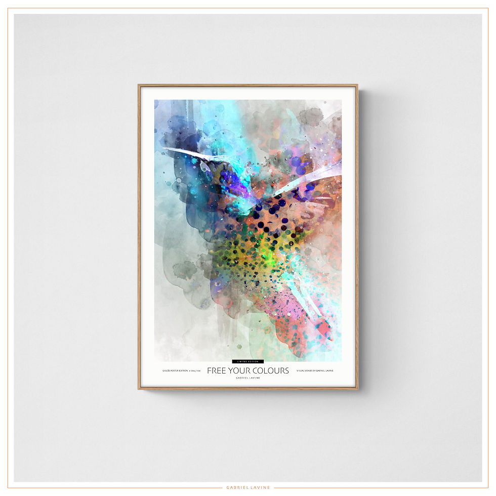 "Free Your Colours" · Limited Edition Poster