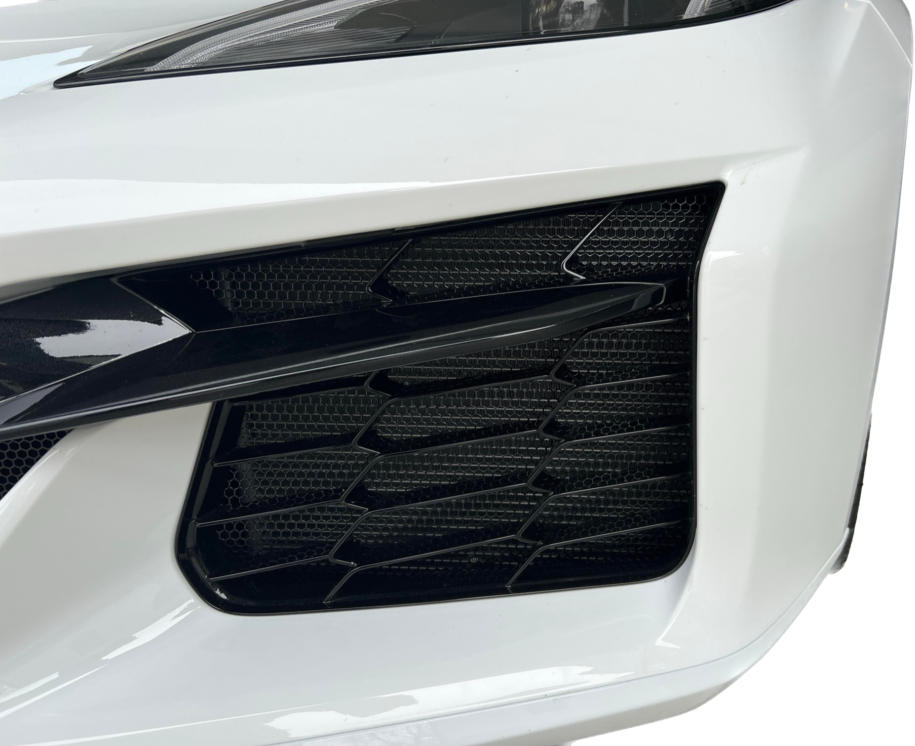 C8 Z06, ZR-1, E-Ray Corvette 2023 - 26 ALUMINUM HEXAGON Radiator Grille Screens