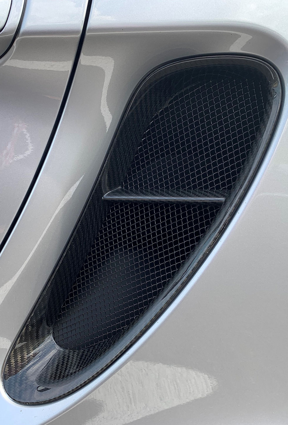 Thumbnail: Porsche Boxster side intake grille protection from leaves