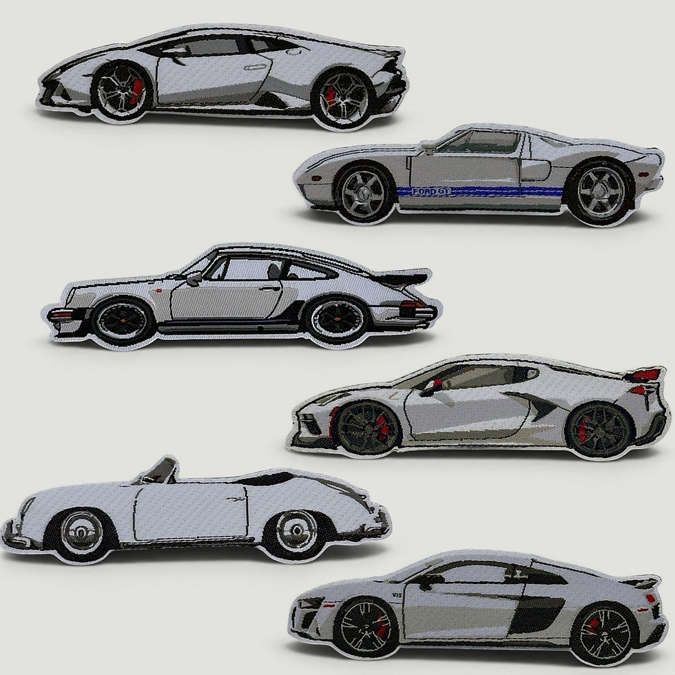Multiple angles of a LEGO‑style white Tesla‑inspired car model, including front, side, and rear views.