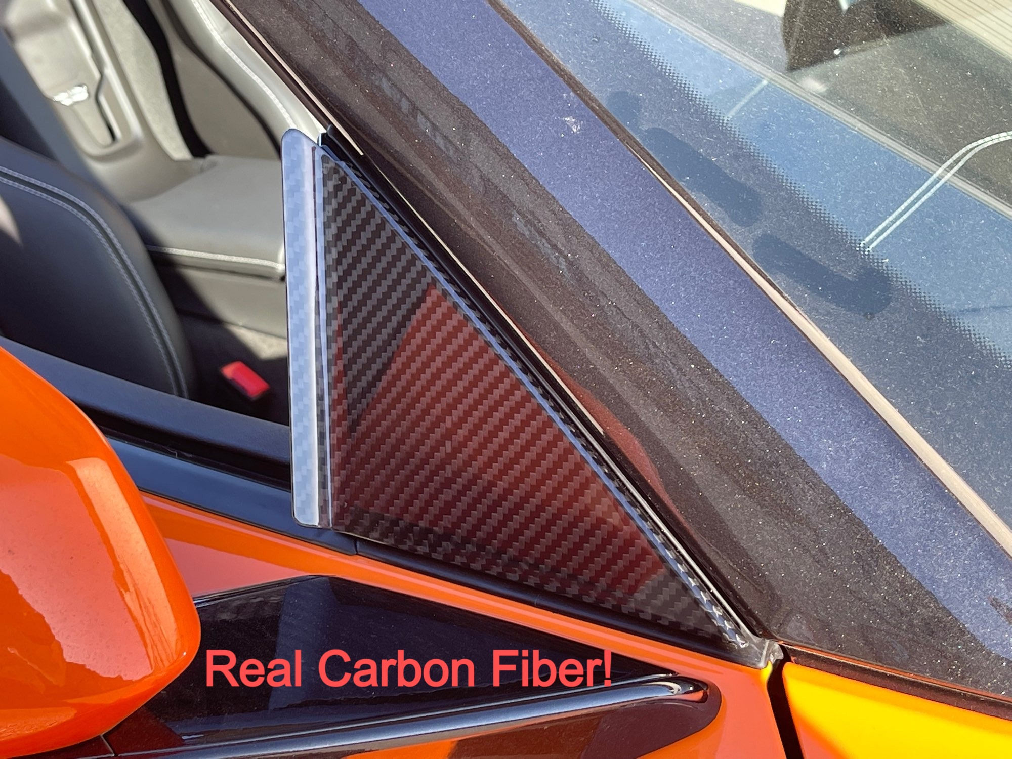 C8 Corvette carbon fiber wind diffuser anti-buffeting insert 2020 -2026