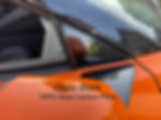 Close-up of carbon fiber wind diffuser installed on C8 Corvette