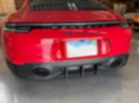 Porsche 992.1 911 Sports Design, GTS and Aero Kit Rear Bumper Diffuser Fins