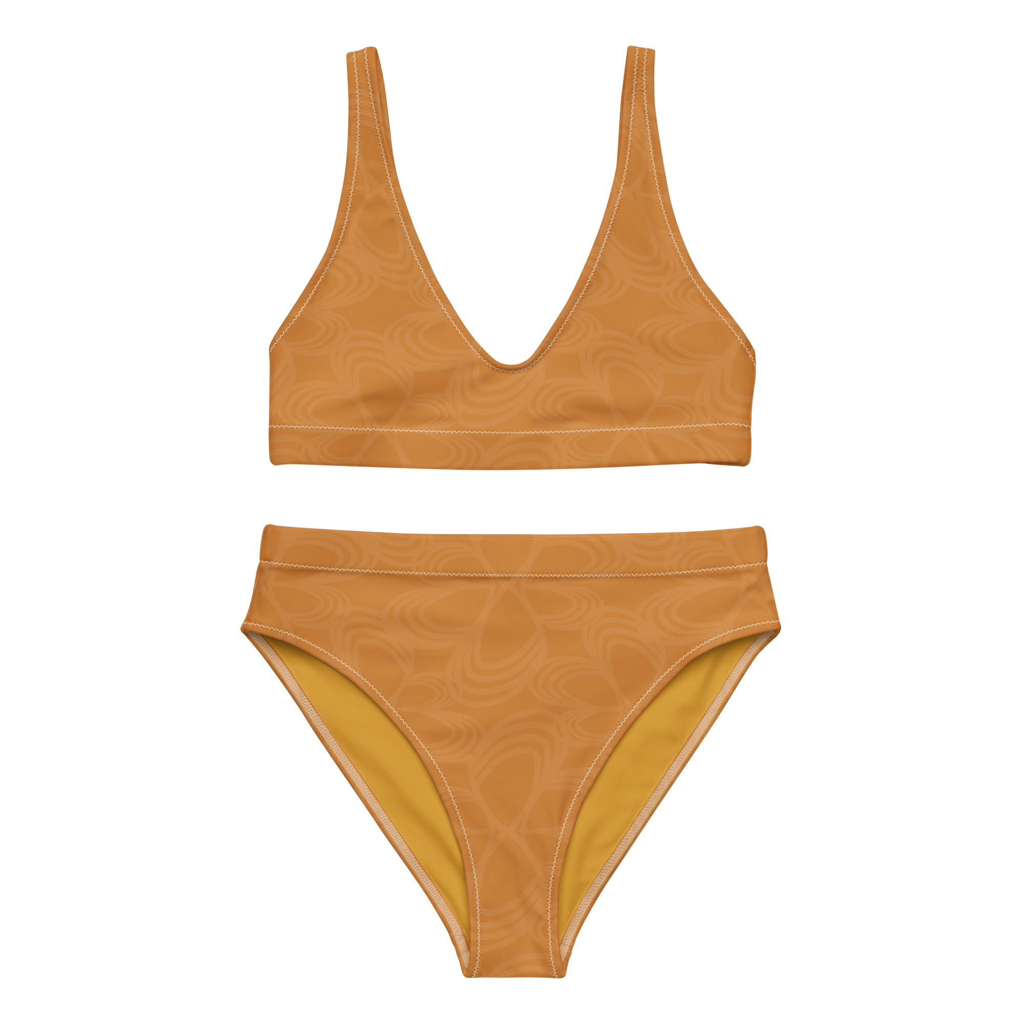 Golden Recycled High-Waisted Bikini Set
