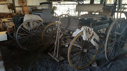 Old horse drawn carriages
