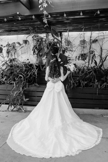 Restyled mothers wedding gown