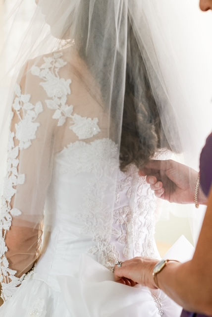 Restyled mothers wedding gown