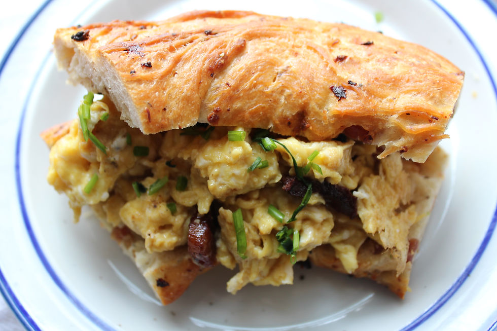 Bacon egg and cheese, Arthur Avenue style