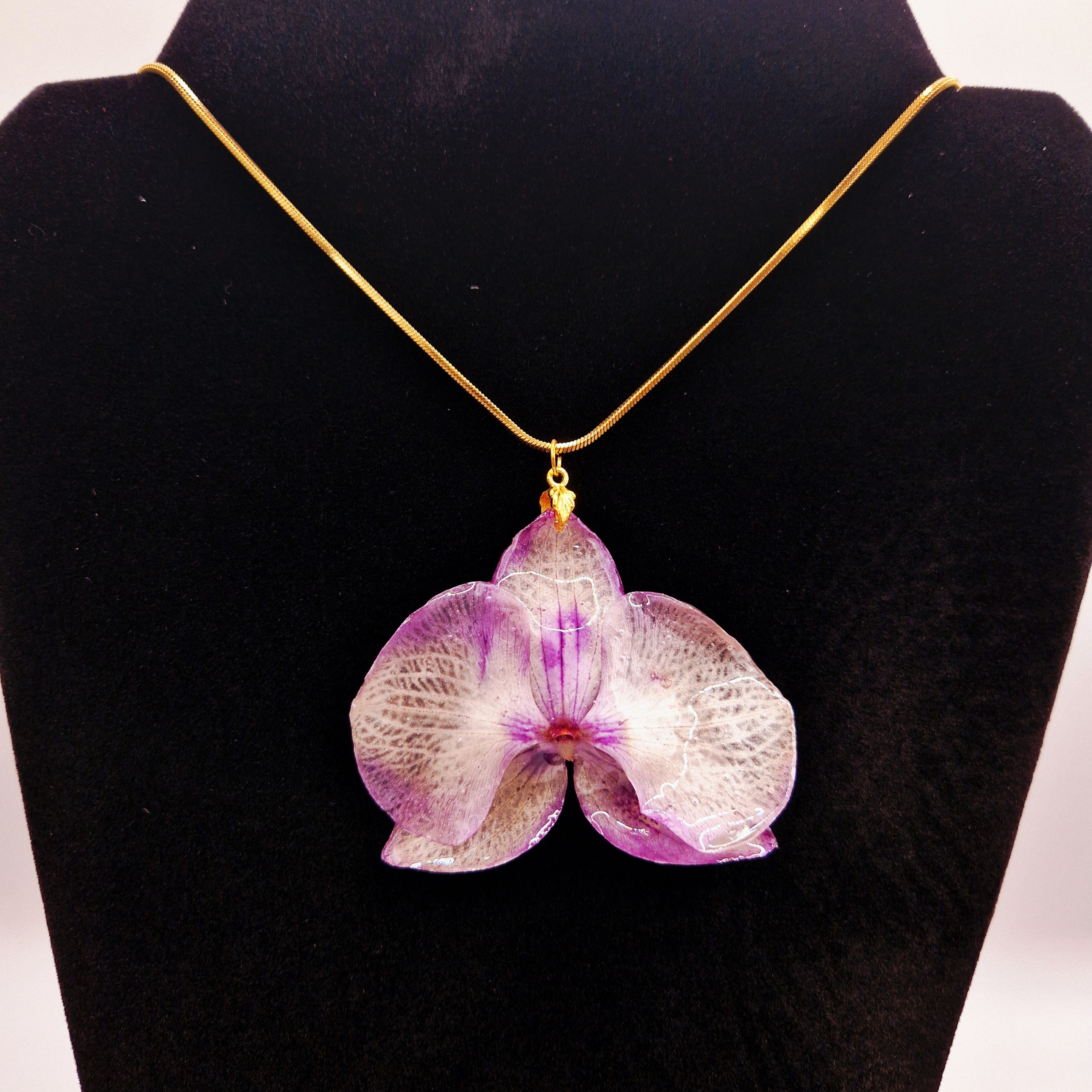 Collier "orchidee" faits main