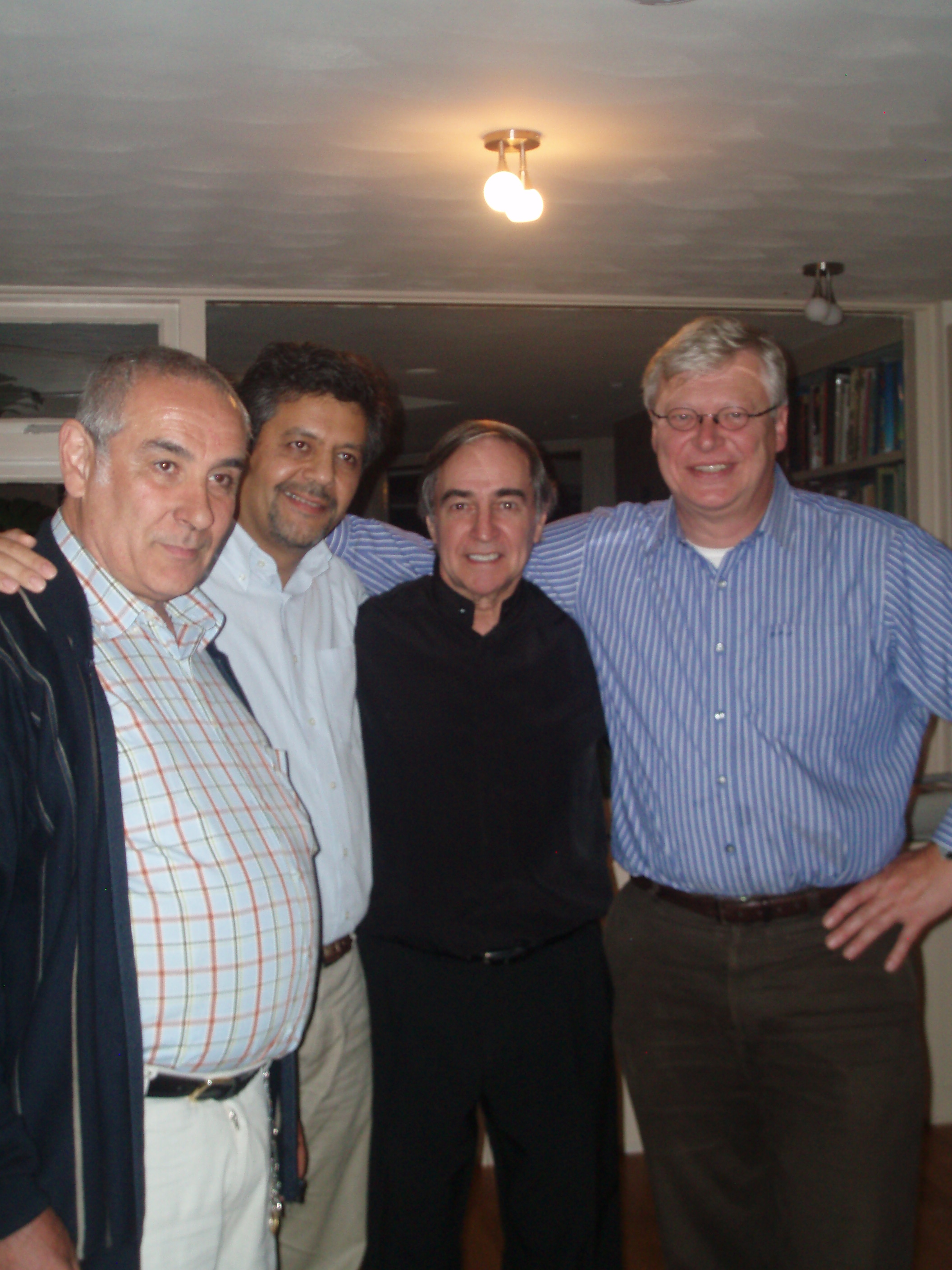Papa, Geert, Leonoardo y Nestor