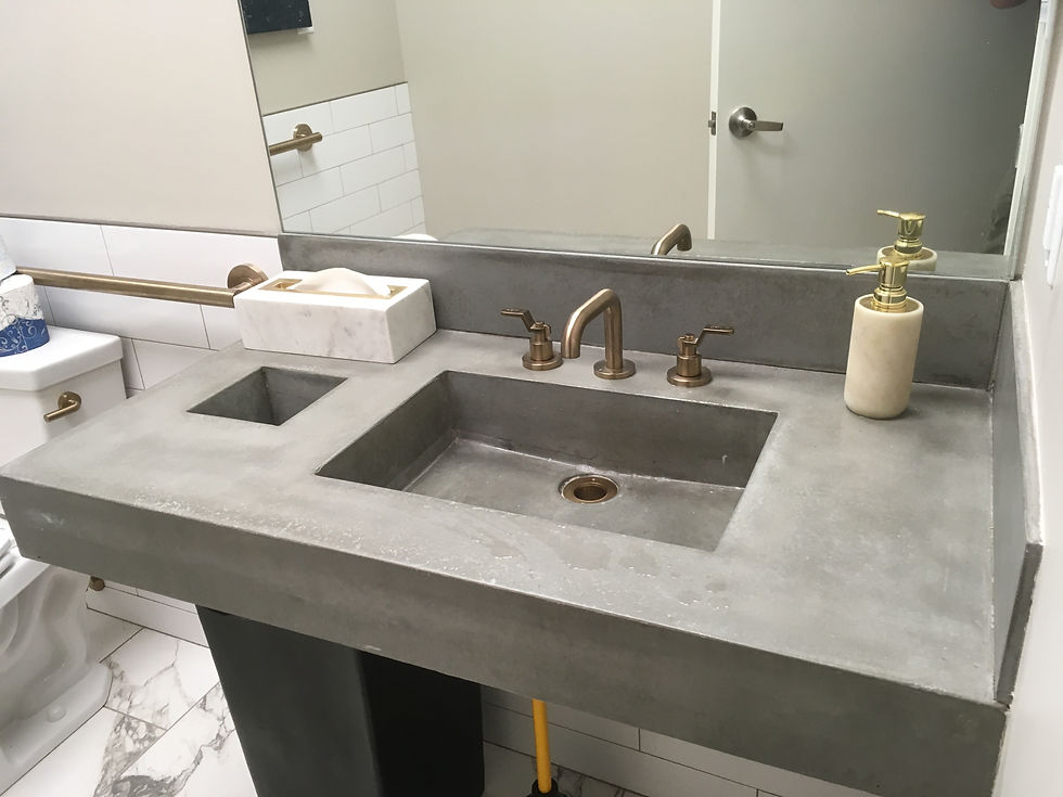 Floating Public Restroom Vanity