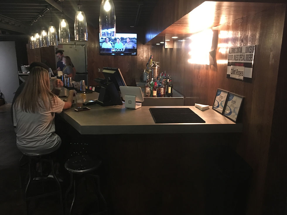 Concrete bar top