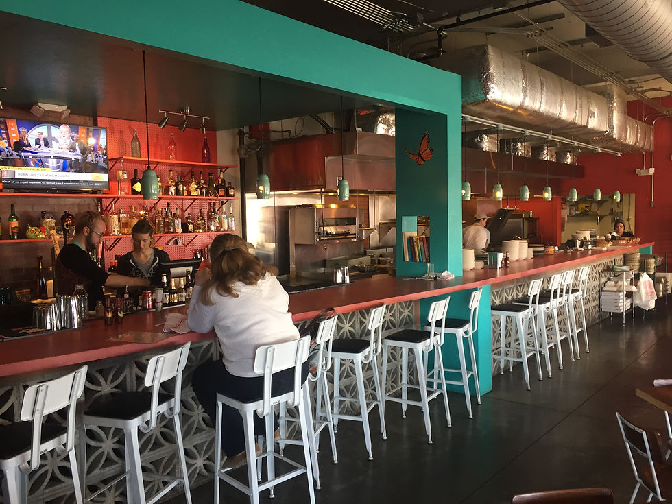 Magenta Concrete Bar Top