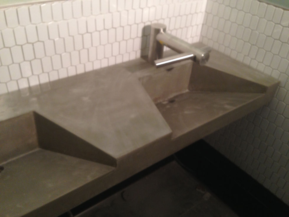 Clipped Front Concrete Sink