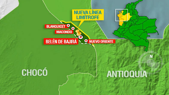 BELÉN DE BAJIRÁ YA APARECE EN EL MAPA OFICIAL DE CHOCÓ.