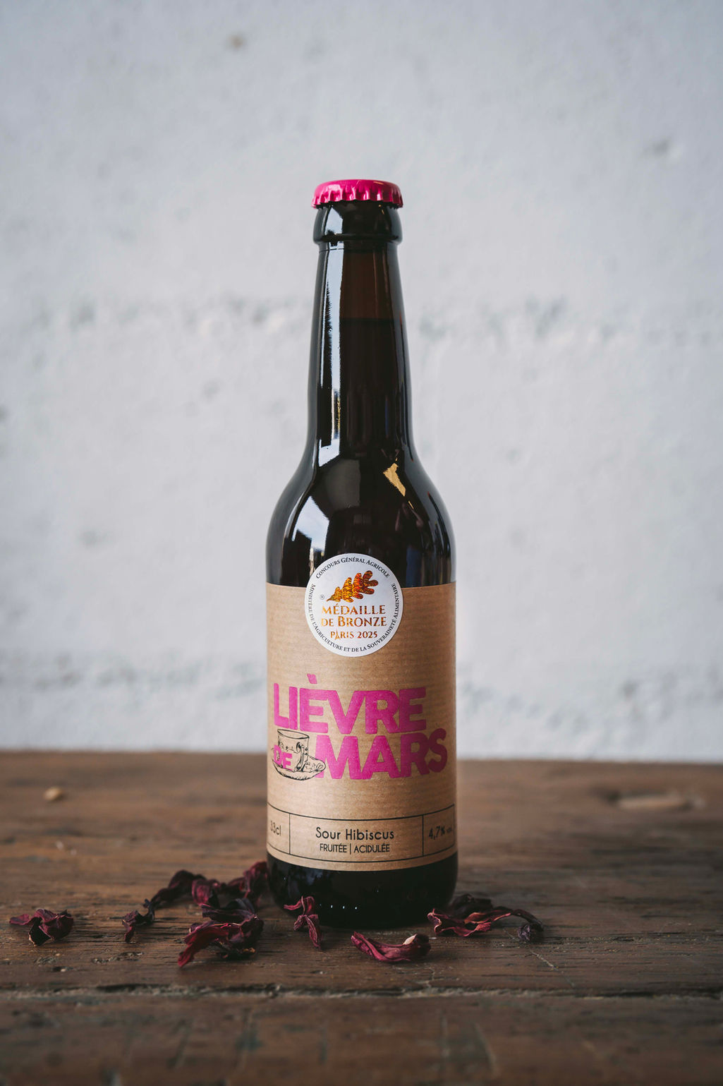 Lièvre de Mars Bière Sour à l'hibiscus Brasserie des Merveilles