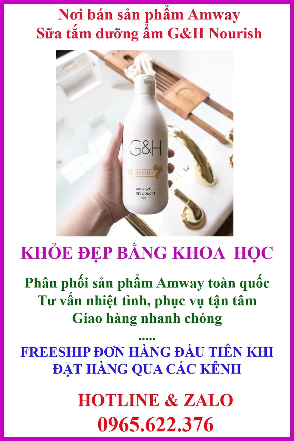 mua sữa tắm amway ở đâu, sữa tắm g&h amway