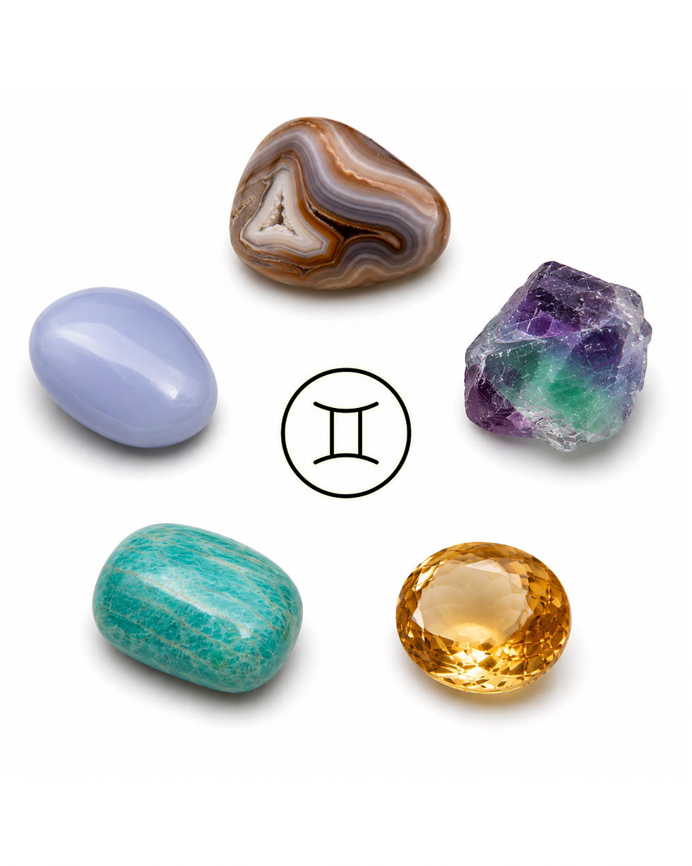 Pedras e cristais para o signo de Gêmeos