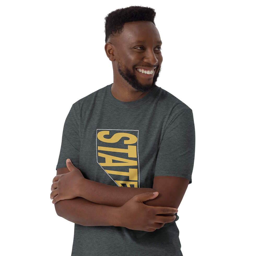 Thumbnail: State Outline Star Short-Sleeve Unisex T-Shirt