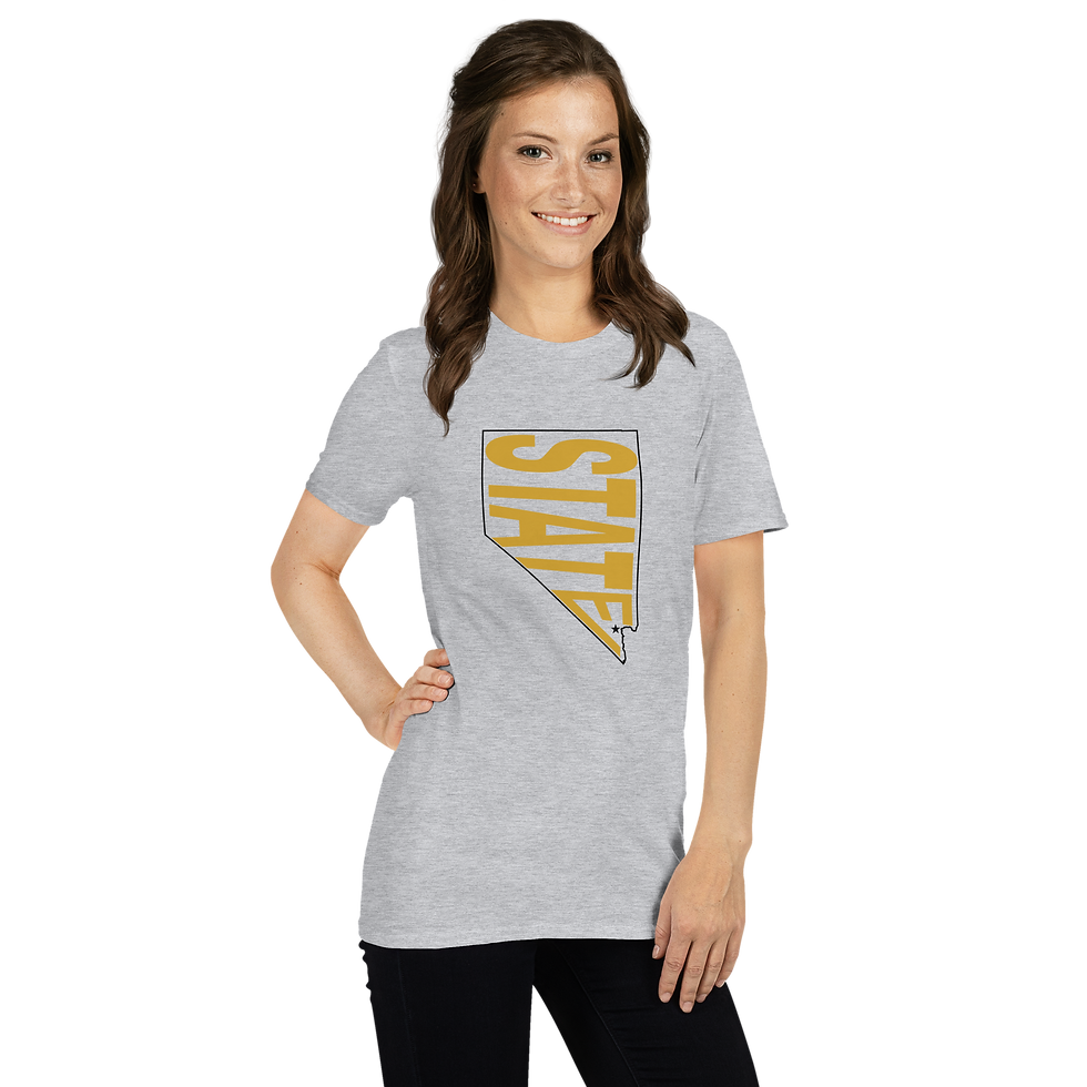Thumbnail: State Outline Star Short-Sleeve Unisex T-Shirt