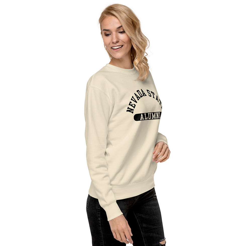 Thumbnail: Arched Nevada State Alumni Unisex Premium Sweatshirt